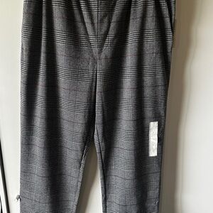 a new day Women’s Black and White Checkered Pants